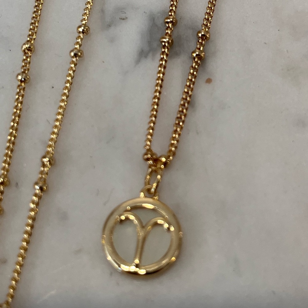 NWT Zodiac Aries necklace gift birthday March April